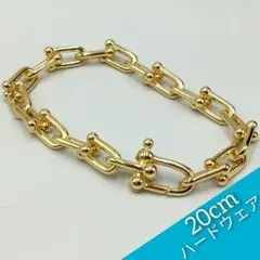 新品 ハードウェア ゴールド ブレスレット レディース 激レア チェーン 