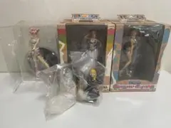 ワンピース ナミ フィギュア　3体セット　おまけマグネット2個