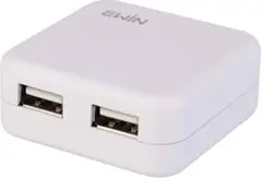 USB 充電器 コンセント ACアダプター コンパクト USB×2ポート
