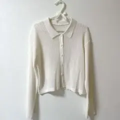 GU メッシュポロカーディガン
