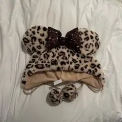 ミニー 豹柄 ヒョウ柄 ファンキャップ ディズニー