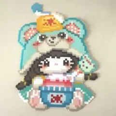 アイロンビーズ かき氷 くま ハンドメイド