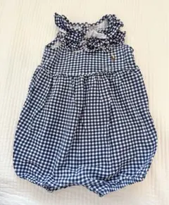 RALPH LAUREN ギンガムチェック ロンパース