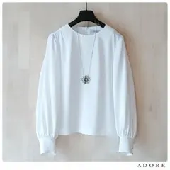 新品同様✨ADORE/アドーアクリアジョーゼット 38 ブラウス '24年