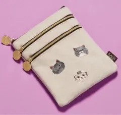 KALDI 猫の日バッグ2026 オリジナル3段マルチポーチ