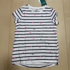 新品 122 H&M ボーダー Tシャツ