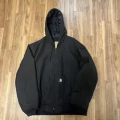 u*d様 ⭐️USA製⭐️carhartt 【L】アクティブジャケットブラック9 USA製 カーハート アクティブパーカー 黒 表記(L TALL) | すべての商品