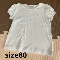 Ralph Lauren ポロシャツ 80 ホワイト
