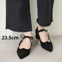 新品未使用❣️ナチュラルクチュール ハートカットリボンパンプス 23.5cmのサムネイル