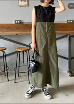 Laulea_woman ミリタリージャンパースカート