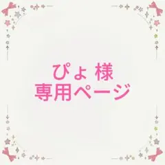 ぴょ様専用ページ
