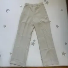 ミラオーウェン　ベージュ ワイドパンツ