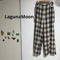 新品未使用✨️ワイドパンツ LagunaMoon Sチェック柄 タグ付き