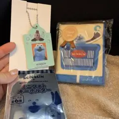 パペットスンスン ハンドタオル＆ミニフォトキーホルダーセット【新品・未使用品】