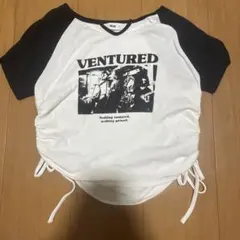 WEGO ラグランTシャツ ホワイト ブラックのサムネイル