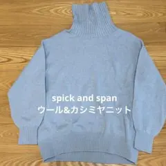 Spick & Span 水色 タートルネックセーター