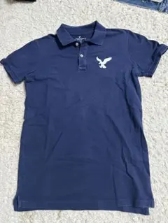 AMERICAN EAGLE ネイビーポロシャツ S/P/CHのサムネイル