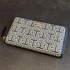 希少・美品　トリーバーチ　TORY BURCH　長財布　Tモノグラム　ジップ
