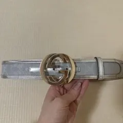 GUCCI ベルト シルバー GGロゴのサムネイル