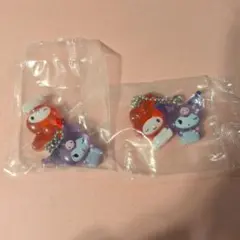 サンリオ　なかよしドロップチャーム　ガチャ　マイメロ＆クロミ 2セット
