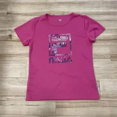 FILA 半袖Tシャツ ピンク ボタニカルロゴ Lサイズのサムネイル