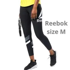 美品リーボック レディースM ロングタイツ WORビッグデルタ スポーツレギンス