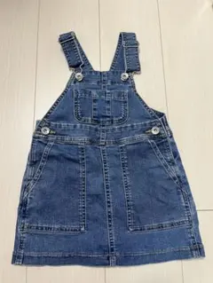 【水通しのみ】UNIQLO デニムジャンパースカート　100㎝