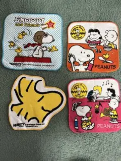 スヌーピーミニ タオル 4枚セット
