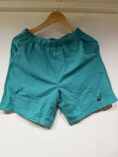 アシックス ターコイズ ショートパンツ