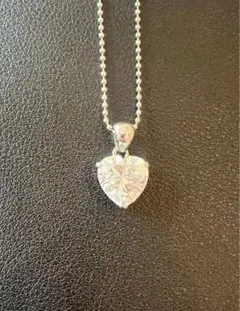 レディース ネックレス シルバーカラー ハート デザイン