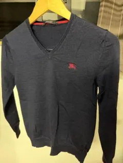 Burberry Black Label ネイビー Vネックセーター