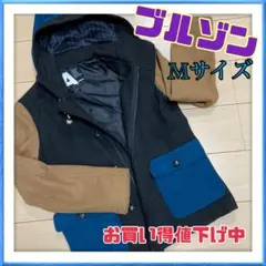 ☆秋物・冬物☆アウター　フード付きブルゾン　メンズ　M　上着　古着　コート