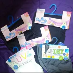 新品！　サラッと快適　 レギンス ５点セット M〜Lサイズ