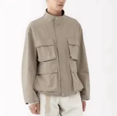 MUJI LABO紳士　ナイロンワークブルゾン　サンドベージュM