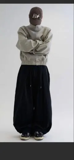 EPNOK バーティカルタックスウェットパンツ/スウェットワイドパンツ