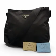 【ギャラ付】PRADA プラダ ナイロン ショルダーバッグ B6675 ブラック