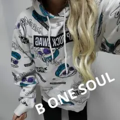 B ONE SOUL♡デザインかわいすぎる 裏起毛パーカーおすすめ！