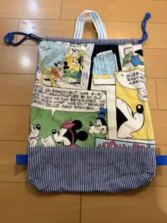 ミッキーマウス 体操服袋　お着替え袋　ナップザックにも