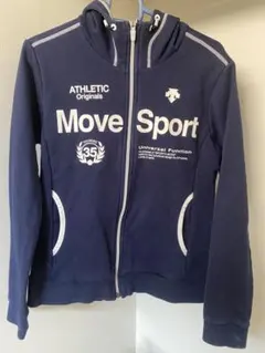 DESCENTE Move Sport ジップアップパーカー ネイビー
