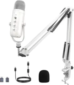 【新品】ZeaLSound USBコンデンサーマイク アームスタンド付属