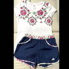 adidas 花柄ジャージ上下セット