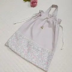 フェリシテ くすみピンク お着替え袋 体操服入れ