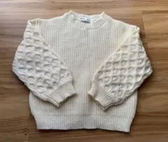 SHEIN 5Y クリーム色 ニットセーター