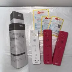 【箱あり】Wiiリモコン 3個セット ピンク2本・ホワイト1本