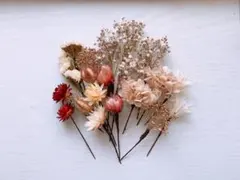 No.261ドライフラワーヘッドパーツ成人式 卒業式 髪飾り 結婚式