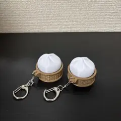 고기 만 클리커 미니어처 키홀더 2개 세트