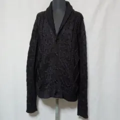 新品 M ザラ マン ショールカラー ニットカーディガン