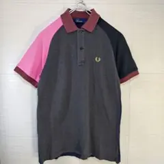 フレッドペリー　ポロシャツ　刺繍ロゴ　マルチカラー