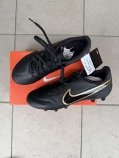 Nike Tiempo ブラック/ゴールド スパイク 25.5cm