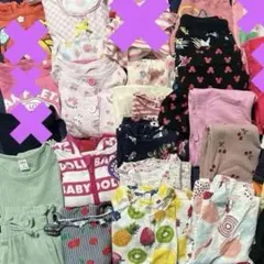まとめ売り　女の子　春夏　新品未使用あり　80サイズ　90サイズ　￼37点